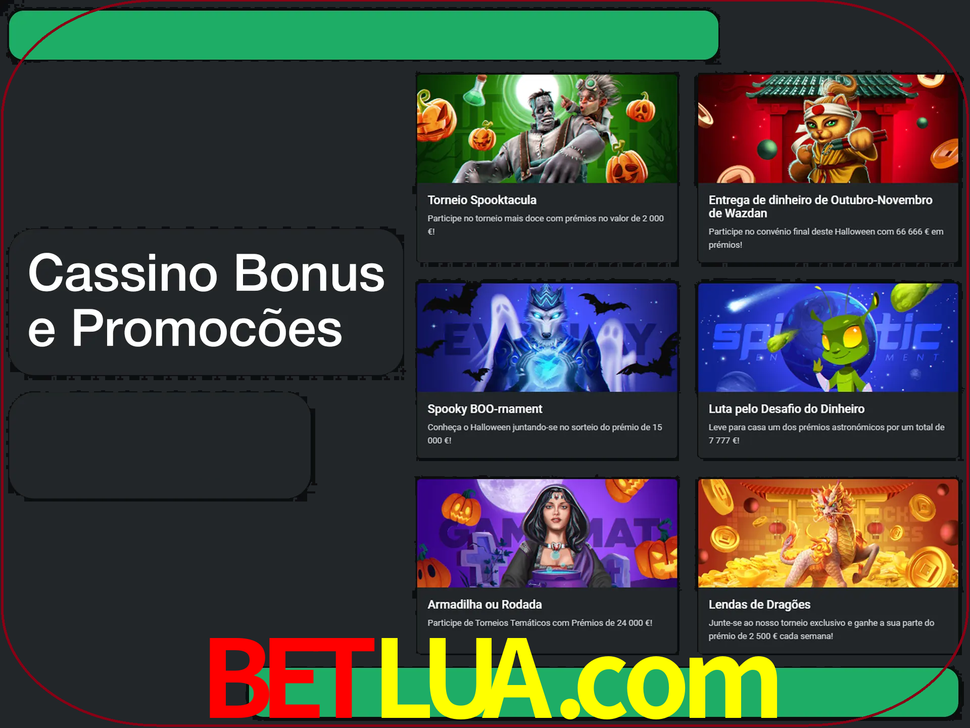 Verifique se há novos bônus de cassino para reivindicar.