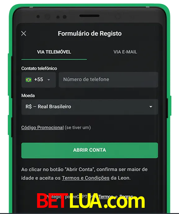 Cadastre-se em LeonBet seguindo passos simples.