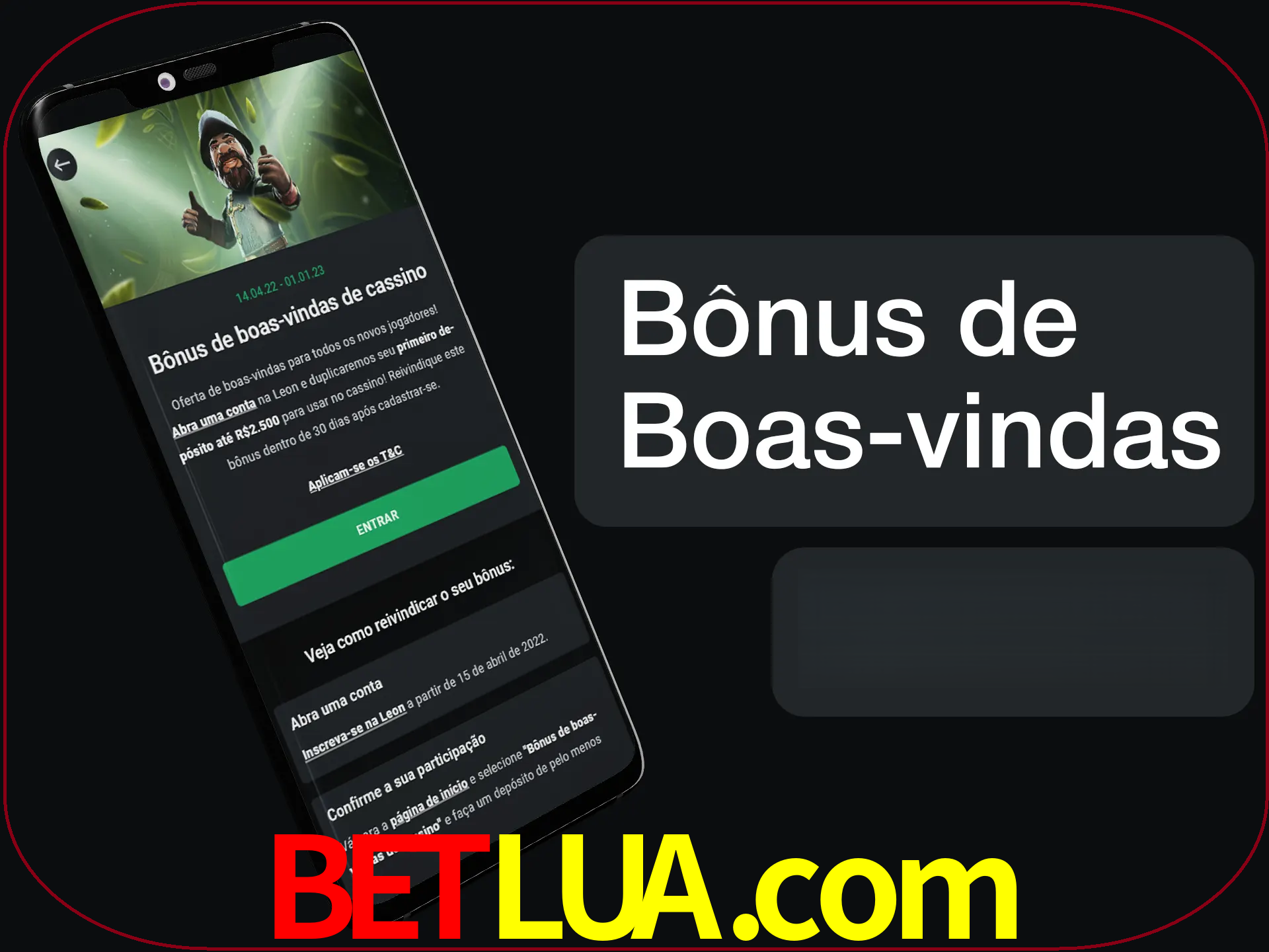 Não se esqueça de usar o bônus de boas-vindas.